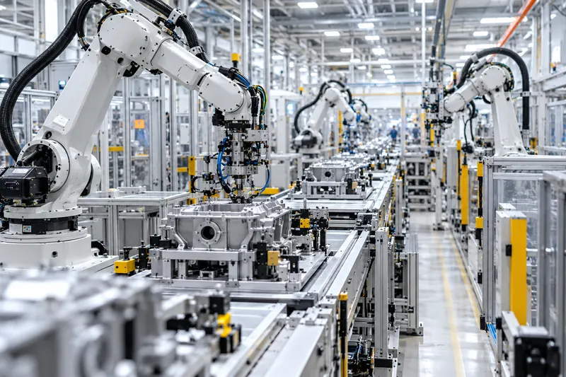 ロボットが稼働する製造ライン・生産設備